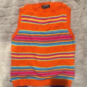 Lauren Ralph Lauren Multicolor Striped Sweater Vest